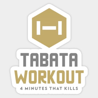 Tabata Workout - 4 Minutes That Kills Sticker